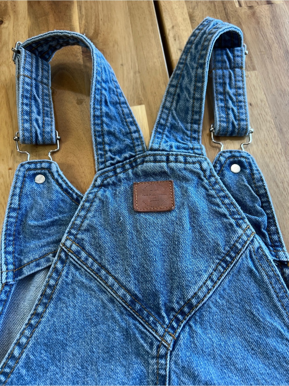 Zara Kids Denim Overall Dress Size 13-14 (164) Blue Jean Pinafore - Picture 6 of 6